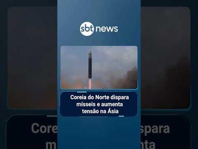 Coreia do Norte dispara mísseis e aumenta tensão; Sul convoca reunião de segurança | #SBTManha