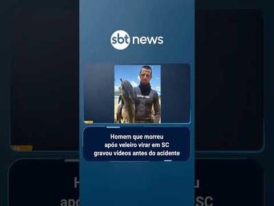 Homem que morreu após veleiro virar em SC gravou vídeos antes do acidente | #AloVoce