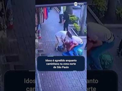 Jovem é preso após agredir idoso que caminhava em São Paulo