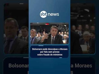 Bolsonaro pede desculpas a Moraes por fala sem provas sobre fraude de ministros