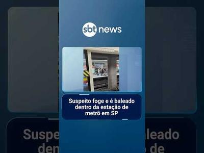 Suspeito foge e é baleado dentro da estação de metrô em SP