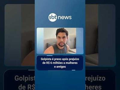 Golpista é preso após prejuízo de R$ 6 milhões a mulheres e amigos | #SBTManhã