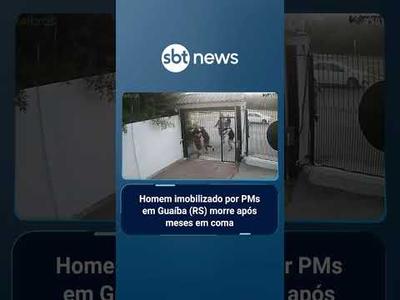 Homem imobilizado por PMs em Guaíba (RS) morre após meses em coma | #SBTBrasil