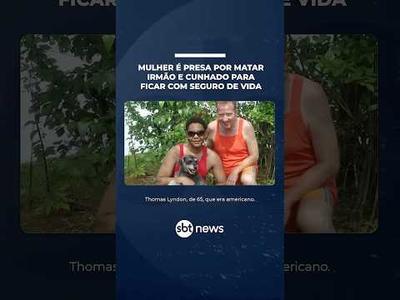 Mulher é presa por matar irmão e cunhado envenenados para ficar com seguro de vida | #SBTNotícias