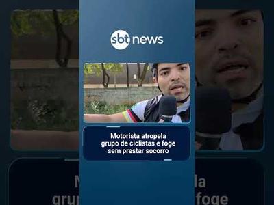 Motorista atropela grupo de ciclistas e foge sem prestar socorro em SP