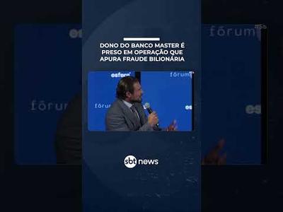 Operação da PF prende Daniel Vorcaro, presidente do Banco Master, em São Paulo | #SBTBrasil