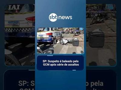 Suspeito é baleado pela GCM após série de assaltos no centro de SP | #SBTManhã
