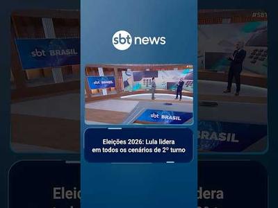 Eleições 2026: Pesquisa mostra Lula à frente em todos os cenários de 2º turno | #SBTBrasil