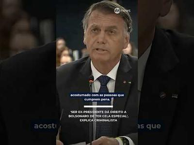"Ser ex-presidente dá direito a Bolsonaro de ter cela especial", explica criminalista