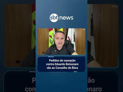 Câmara encaminha pedidos de cassação contra Eduardo Bolsonaro por quebra de decoro | #SBTBrasil
