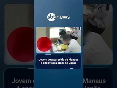 Vídeo mostra momento em que jovem de Manaus desaparecida é presa no Japão | #SBTNotícias