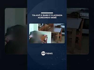Bebê de 1 ano e 11 meses é agredido pela tia-avó e babá; câmera flagrou violência | #SBTManhã