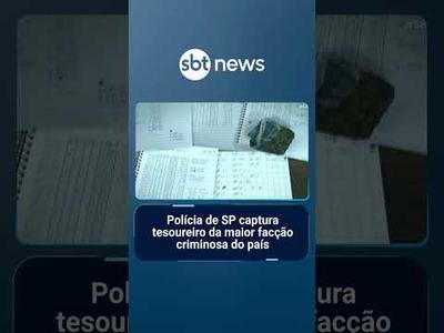Polícia de SP captura tesoureiro da maior facção criminosa do país | #SBTBrasil