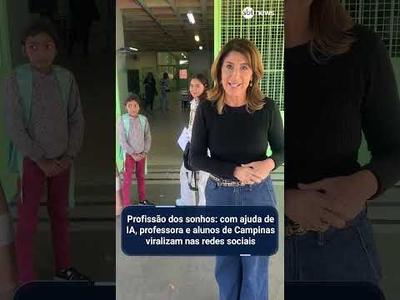 Profissão dos sonhos: com ajuda de IA, professora e alunos em Campinas viralizam nas redes sociais