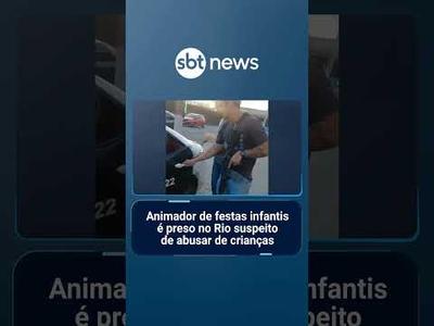 Animador de festas infantis é preso no Rio suspeito de abusar de crianças | #SBTNotícias
