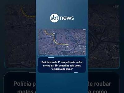 Polícia prende suspeitos de roubar motos em SP; quadrilha agia como “empresa do crime” | #SBTBrasil