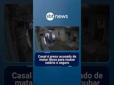 Casal é preso acusado de matar idosa para roubar salário e seguro de vida | #SBTManhã