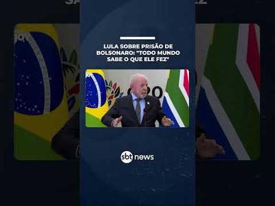 Lula sobre prisão de Bolsonaro: "Todo mundo sabe o que ele fez" | #SBTNotícias
