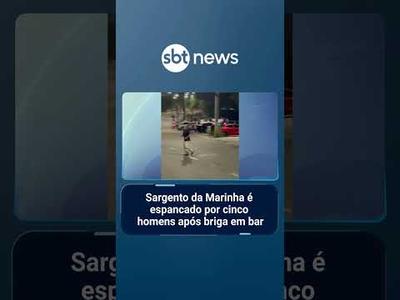 Sargento da Marinha é espancado por cinco homens após briga em bar
