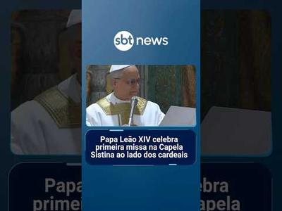 Papa Leão XIV celebra 1ª missa na Capela Sistina ao lado dos cardeais