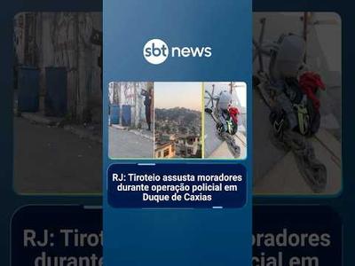 RJ: Tiroteio assusta moradores durante operação policial em Duque de Caxias | #PrimeiroImpacto