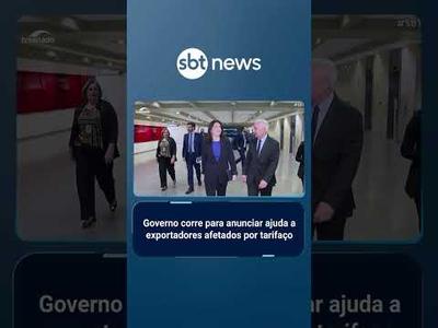 Governo deve anunciar plano para apoiar exportadores afetados pelo tarifaço dos EUA | #SBTBrasil