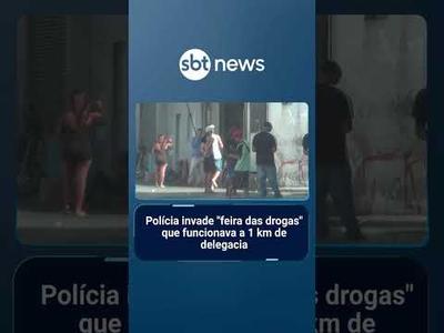 Polícia invade "feira das drogas" que funcionava a 1 km de delegacia