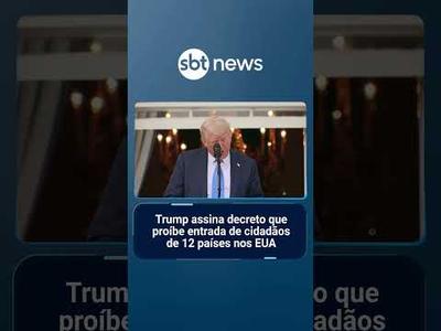 Trump assina decreto que proíbe entrada de cidadãos de 12 países nos EUA