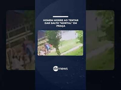 Homem morre após tentar dar salto “mortal” em praça de Goiânia | #SBTManhã