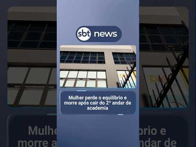 Mulher perde o equilíbrio e morre após cair do 2º andar de academia