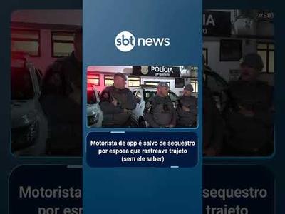Motorista de app é salvo de sequestro por esposa que rastreava trajeto (sem ele saber) | #SBTBrasil