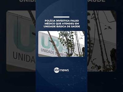 Polícia investiga falso médico que atendeu em unidade básica de saúde | #SBTNotícias