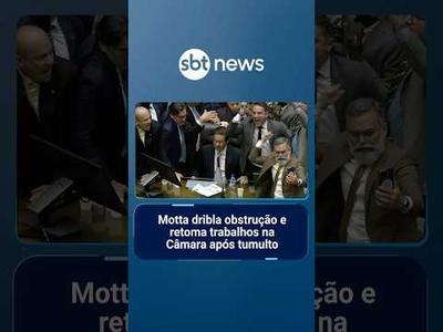 Motta dribla obstrução e retoma trabalhos na Câmara após tumulto | #SBTManhã