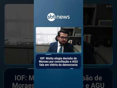 IOF: Motta elogia decisão de Moraes por conciliação; AGU fala em vitória da democracia | #SBTBrasil