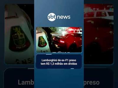 Ex-piloto de Fórmula 1 Tarso Marques é preso com Lamborghini irregular em SP | #SBTBrasil