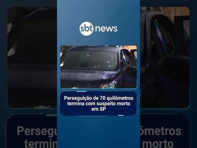 Perseguição de 70 quilômetros termina com suspeito morto em SP | #SBTManhã