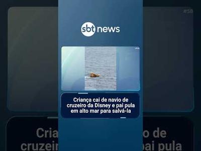 Menina cai de cruzeiro da Disney e é salva pelo pai em alto-mar | #SBTBrasil
