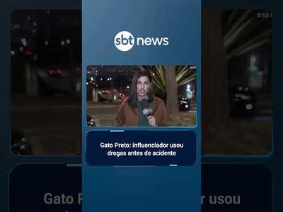 Exame aponta uso de drogas por Gato Preto antes de acidente com fuga | #SBTBrasil