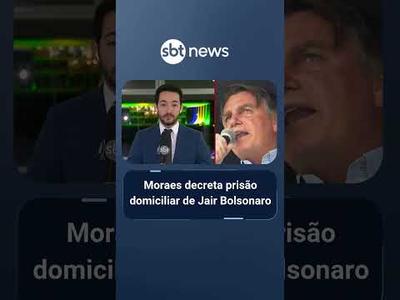 Moraes decreta prisão domiciliar de Jair Bolsonaro | #AquiAgora