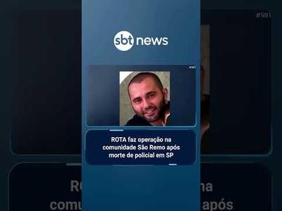 Rota faz operação em comunidade após morte de policial a pauladas em SP | #SBTBrasil