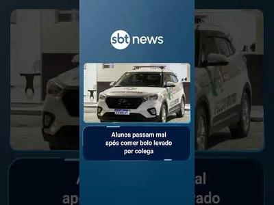 Alunos passam mal após comerem bolo suspeito em escola pública de Biguaçu (SC) | #SBTBrasil