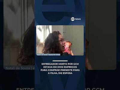 Entregador morto por GCM estava em dois empregos para comprar presente para a filha | #NewsSábado