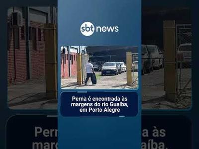 Corpo na mala: Perna é encontrada às margens do rio Guaíba, em Porto Alegre | #SBTNotícias