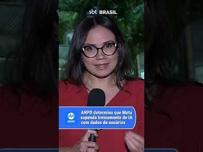 Meta terá que suspender treinamento de IA com dados de brasileiros | SBT Brasil (02/07/24)