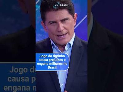 Jogo do tigrinho: plataforma causa prejuízos e engana milhares no Brasil | SBT Brasil (21/06/24)