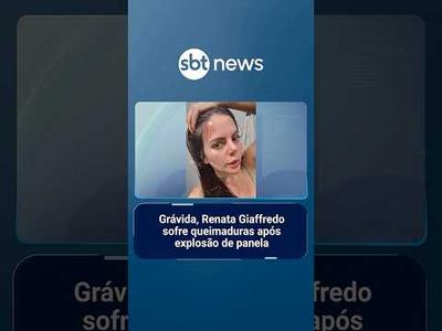 Grávida, Renata Giaffredo sofre queimaduras após explosão de panela
