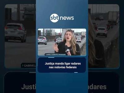 Justiça ordena reativação de radares nas rodovias federais após apagão | #SBTBrasil