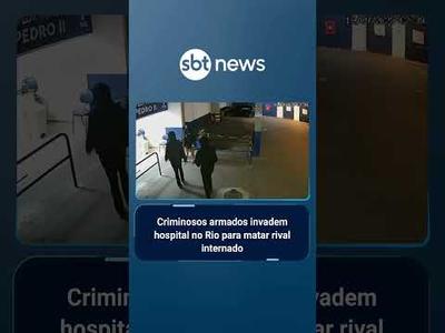 Criminosos armados invadem hospital no Rio para matar rival internado | #AloVoce