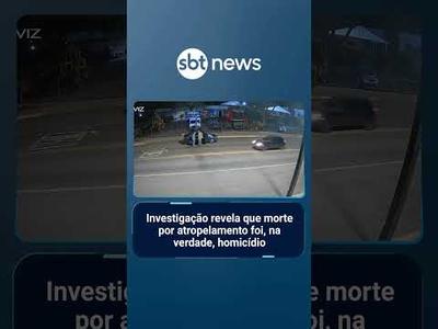 Investigação revela que morte por atropelamento foi, na verdade, homicídio | #SBTManhã