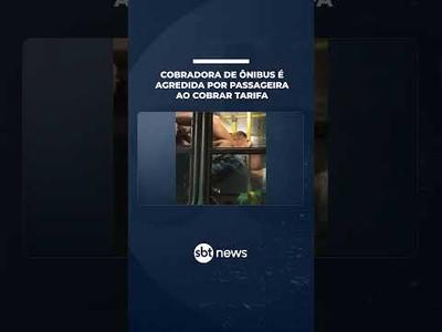 Cobradora de ônibus é agredida por passageira ao cobrar tarifa | #SBTNotícias